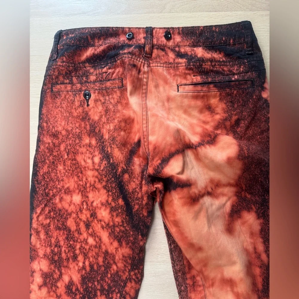 NWOT G-Star RAW D-Staq Tapered Jeans Men’s 29x32 Orange Black Tie Dye - Picture 6 of 7